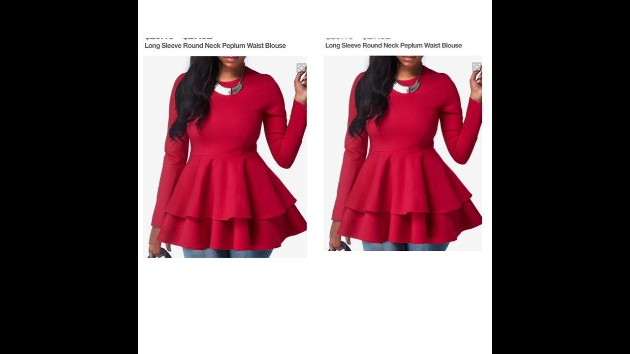 How To Make A Double Peplum Blouse