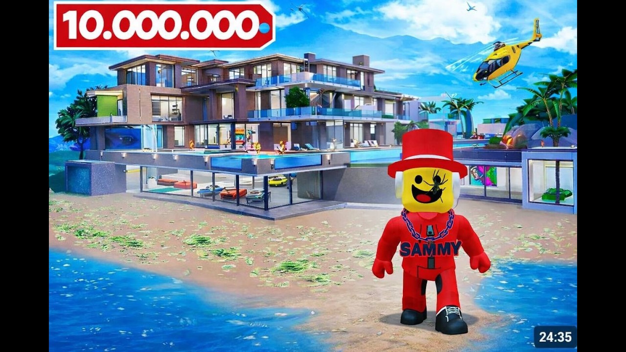 ДОМ НА ОСТРОВЕ! САМЫЙ ДОРОГОЙ ОСОБНЯК В МИРЕ В ROBLOX ПОЧТИ ГОТОВО