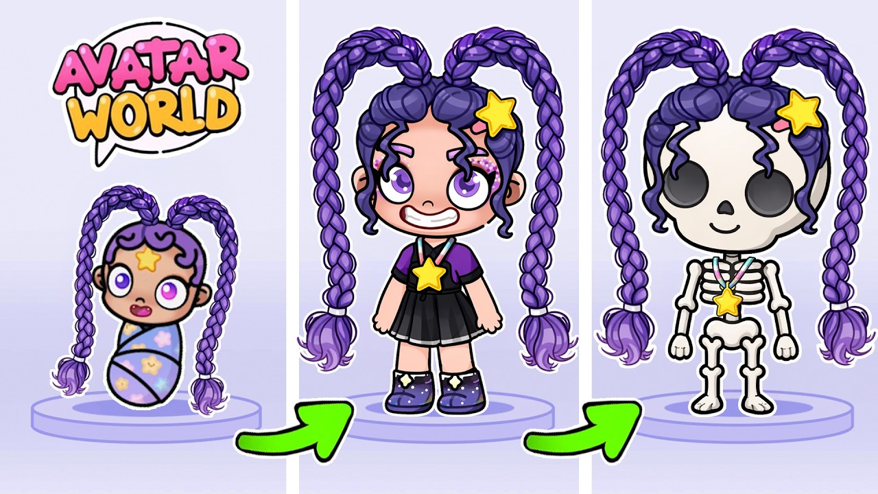 😱 EASY! EVOLUTION of LILY LOVE BRAIDS from Poppy Playtime in Avatar World 🌍 PAZU
