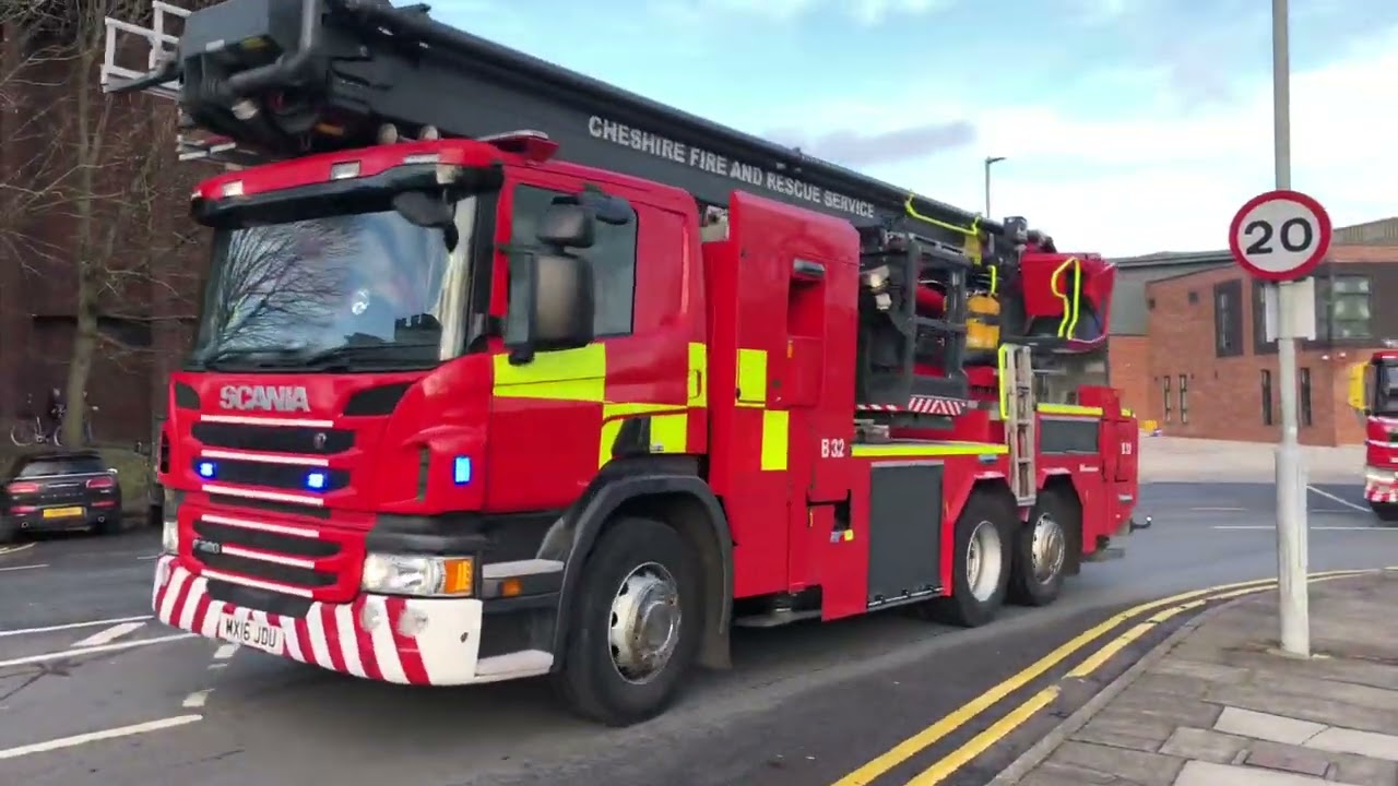 **FULL HOUSE** Chester Fire Station full house turnout to a highrise AFA