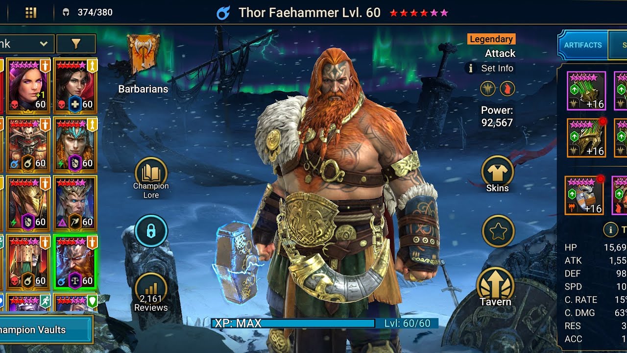 (Raid Shadow Legends) Thor Solo minotaur 15 fast