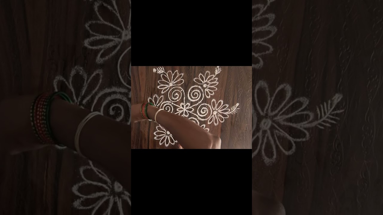 #floral rongoli 🥀🥀#trending design 🪅🪅