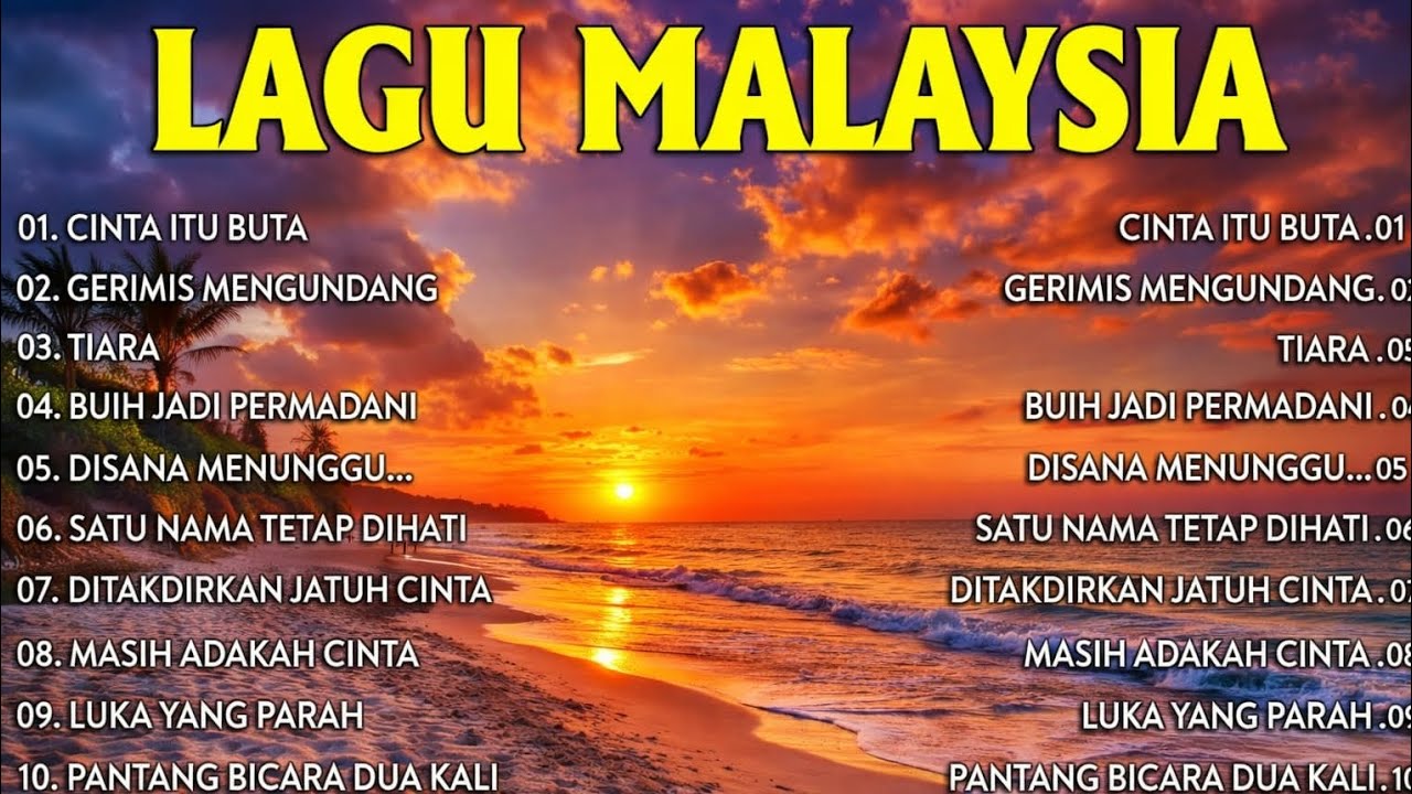 Lagu Malaysia Lama Populer Yang Terkenal - Slow Rock Malaysia Full Album🎼