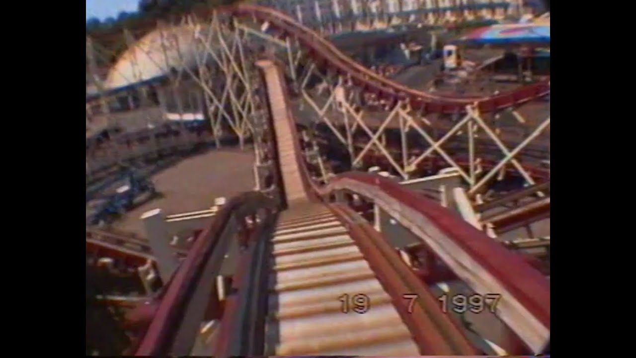 Runaway Coaster POV, Rotunda park, Folkestone 1997 (Re-upload)