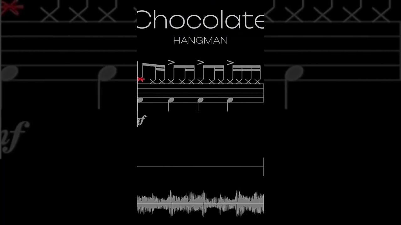 โน๊ตกลอง อ่านง่าย #chocolate #HANKMAN #drumnote #drum #youtubeshorts