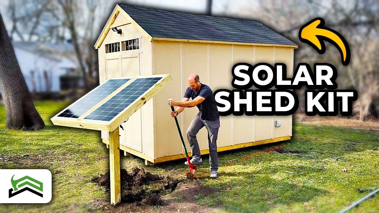 I Built the Ultimate Solar Shed – Off-Grid Power and Storage!