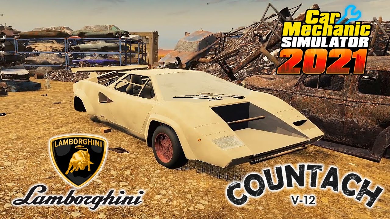Lamborghini Countach Restoration - Car Mechanic Simulator 2021 - Drag Racing DLC