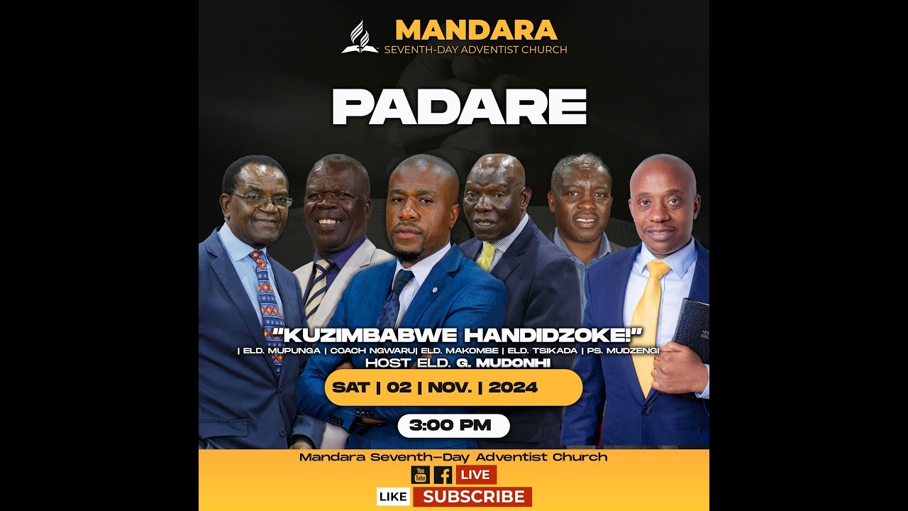 SDA Church Mandara || Padare || Title: KuZimbabwe Handidzoke! || Date: 02 November 2024 || 3:00pm ||
