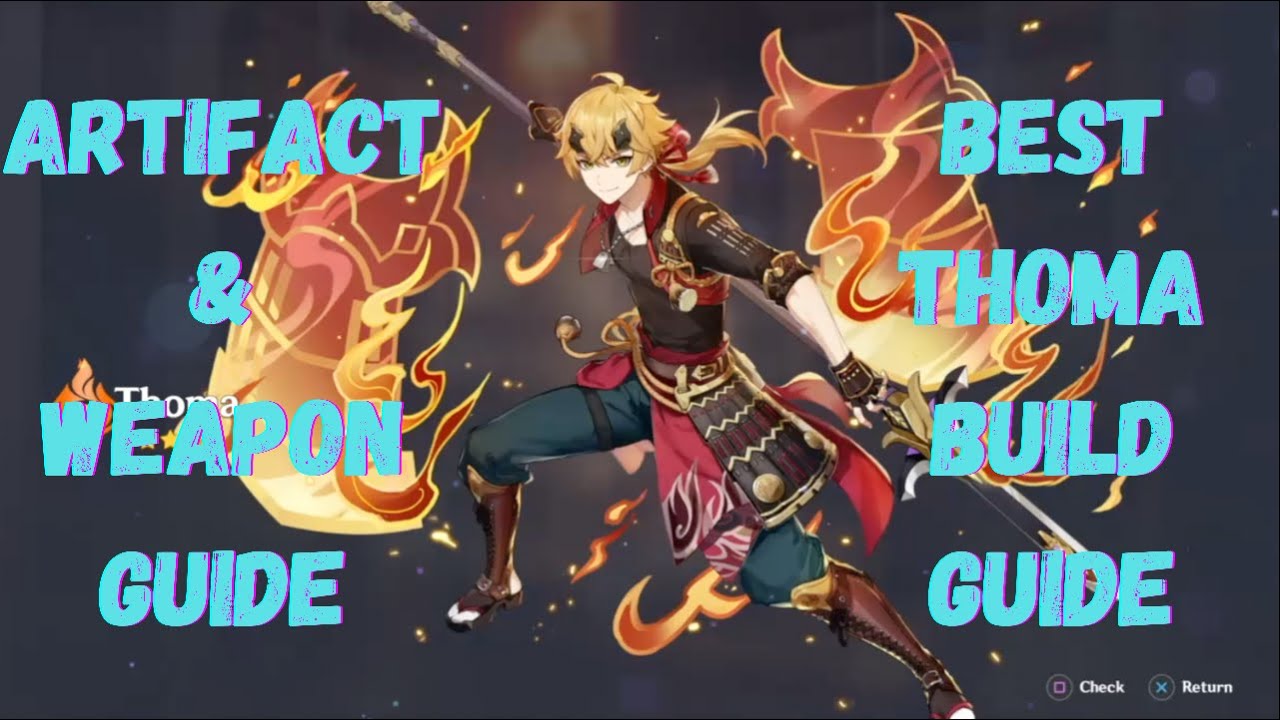 Thoma Build Guide (Artifacts & Weapons) in LESS THAN 2 MINUTES - Genshin Impact