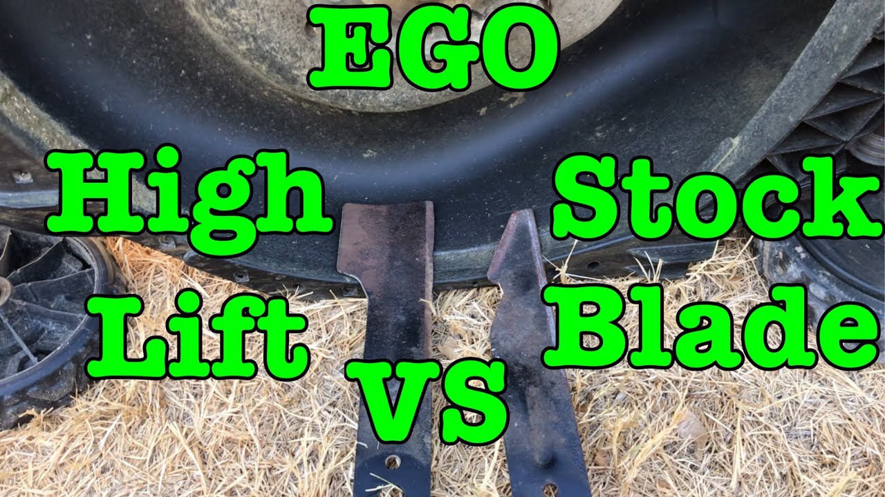 EGO High Lift Blade vs Original Blade