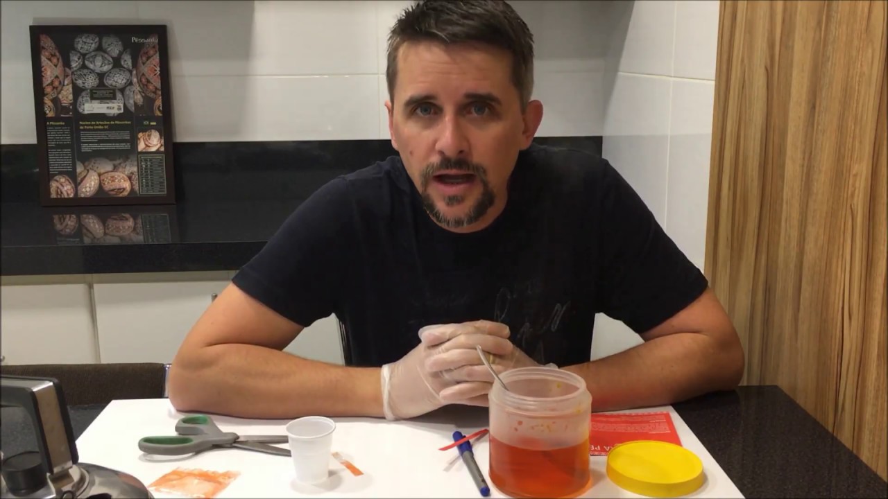 Preparo de tintas para pêssankas