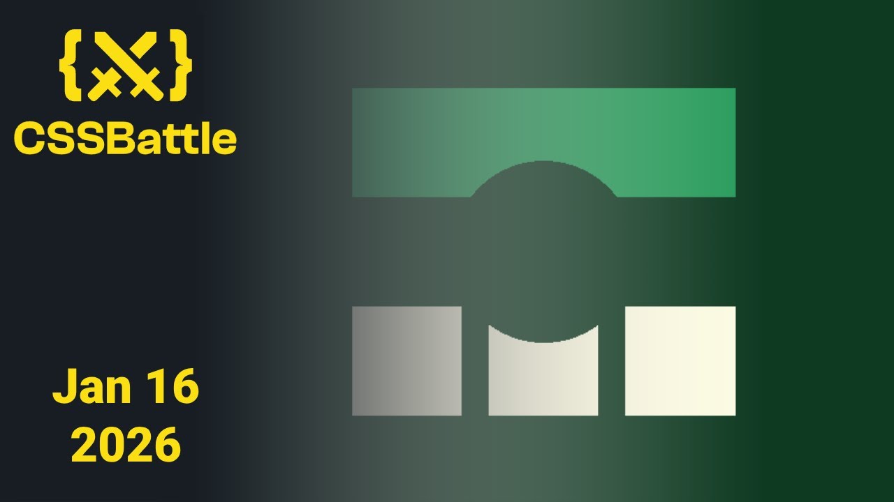 CSSBattle Daily Challenge January 16 2026