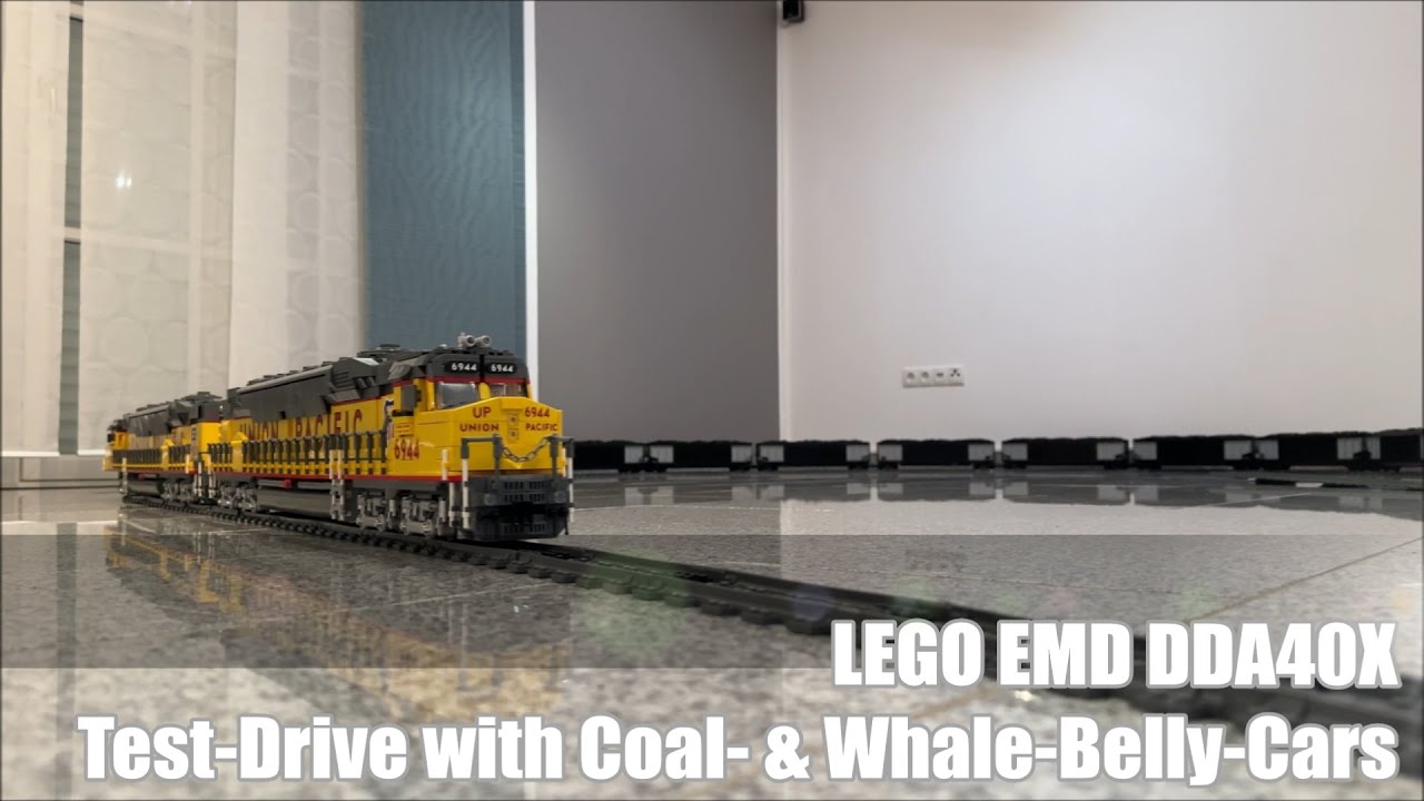 LEGO long train MOC Test Drive 1