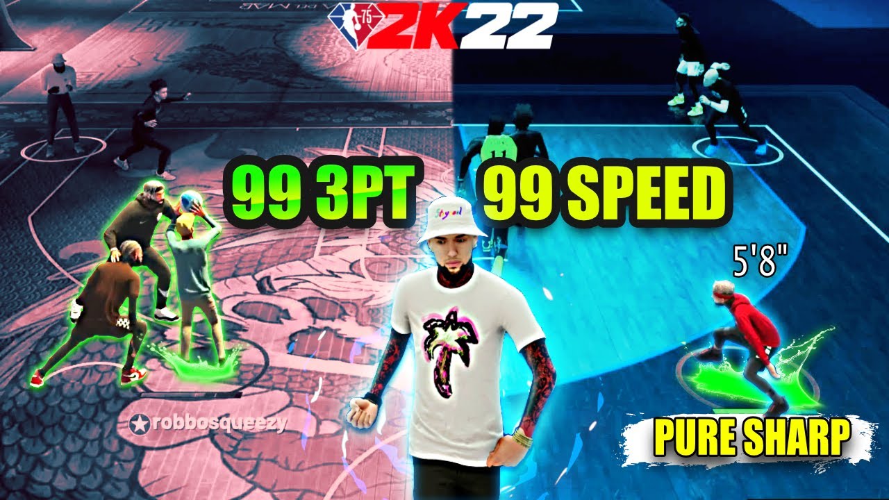 NBA 2K22 -  *NEW* 5 FT 8 PURE SHARP With 99 Speed & Acceleration With Elite Dribble Moves!!!!