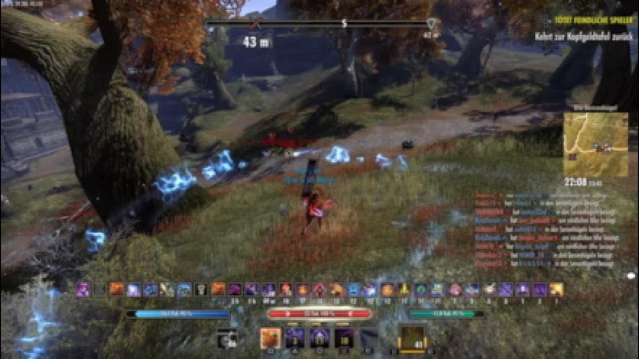 ESO PvP- Gank Sorc Build- kill every1 easy while chilling on keeps