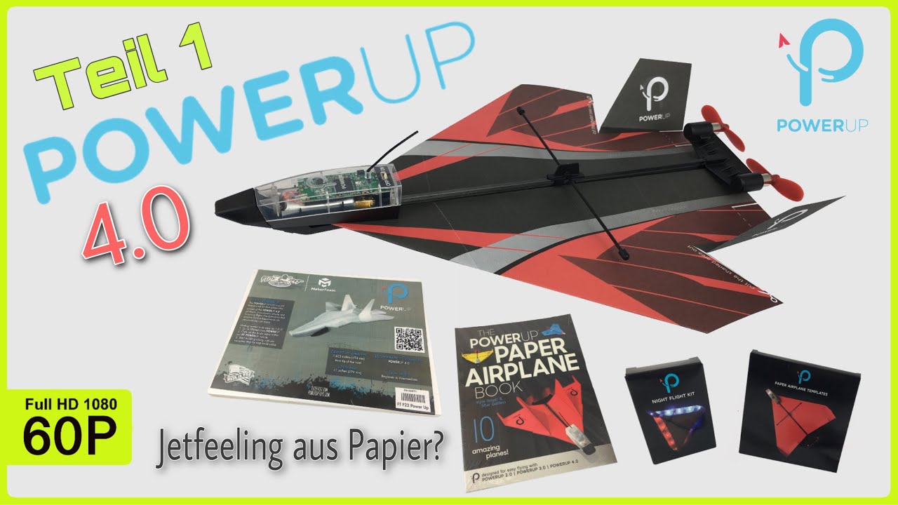 POWERUP 4.0 | МЕЧТА О ПОЛЕТЕ НА РАДИУПРАВЛЯЕМЫХ БУМАЖНЫХ САМОЛЕТАХ | ЧАСТЬ 1 [НА НЕМЕЦКОМ]