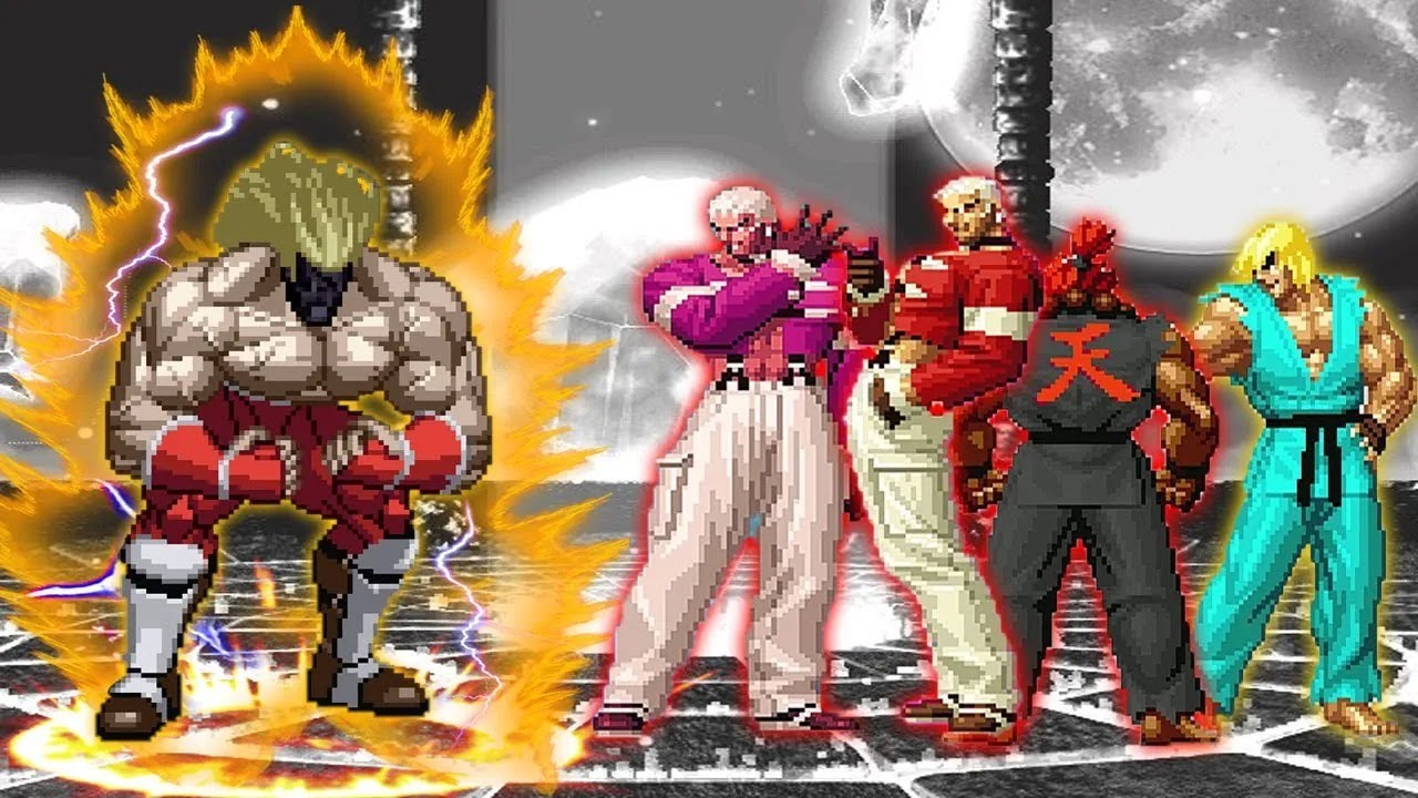 [Mugen KOF] Краузер Сан против Ральфа и Кима