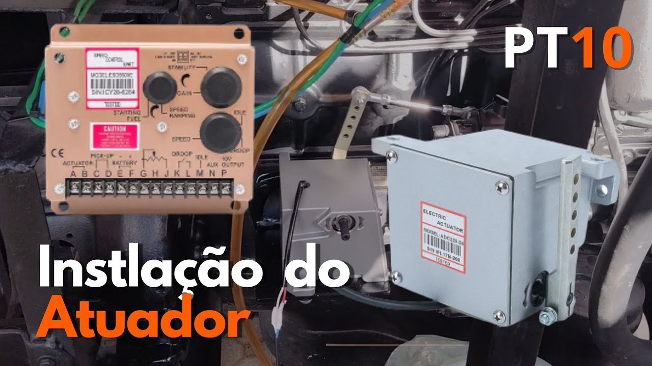 CONTROLADOR DE VELOCIADADE NA BOMBA INJETORA GERADOR INSTALAÇÃO  - PT10 GERADOR