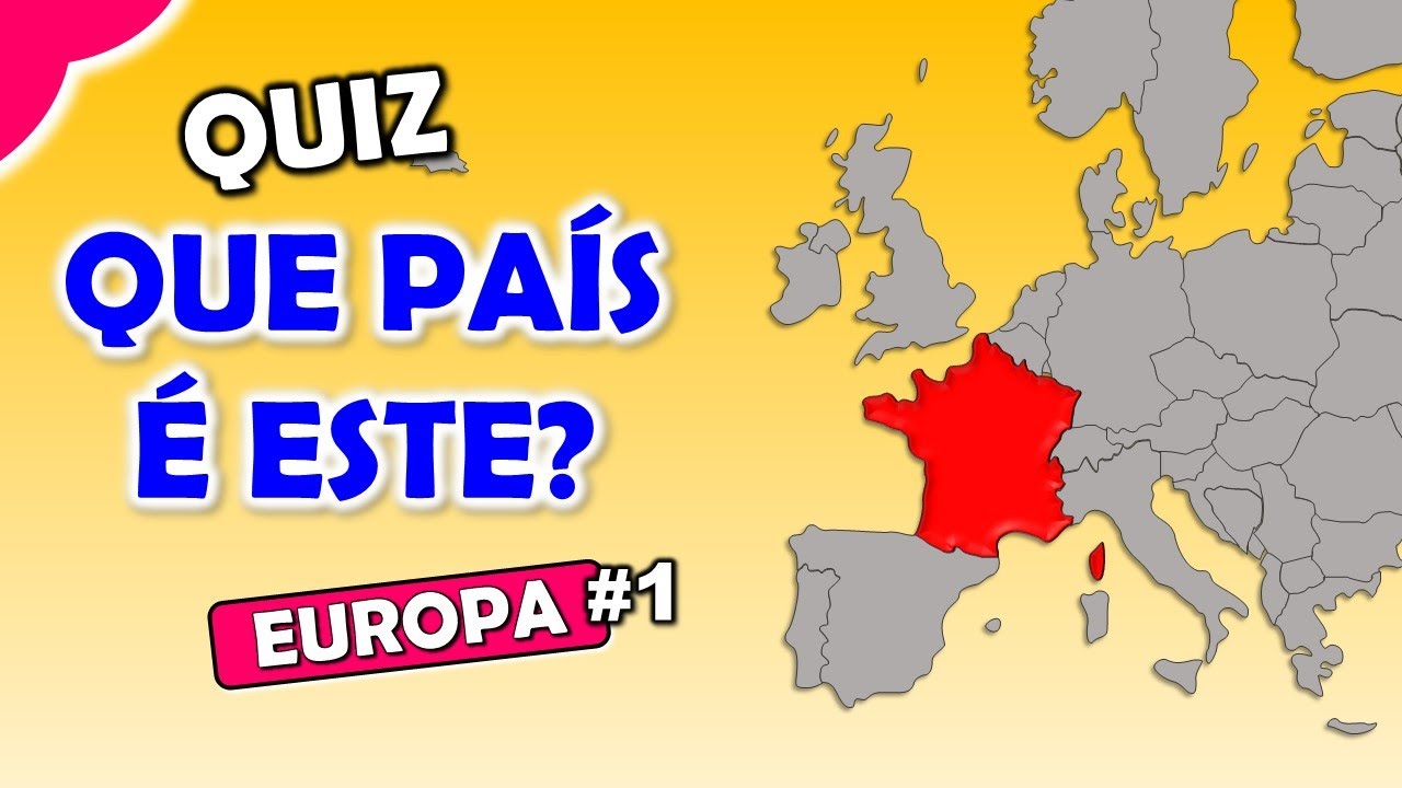 Adivinhe o país vendo o mapa - Europa #1