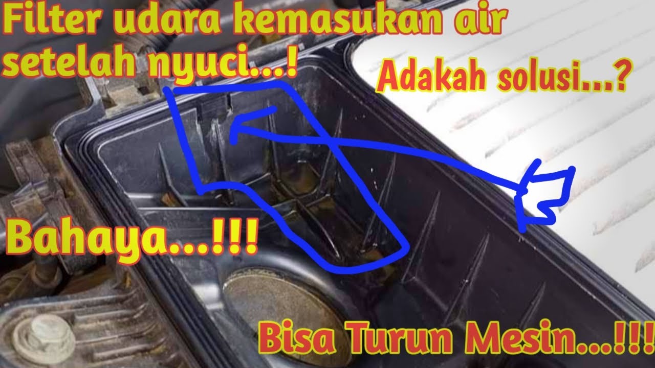 Mengantisipasi masuknya air ke box filter.
