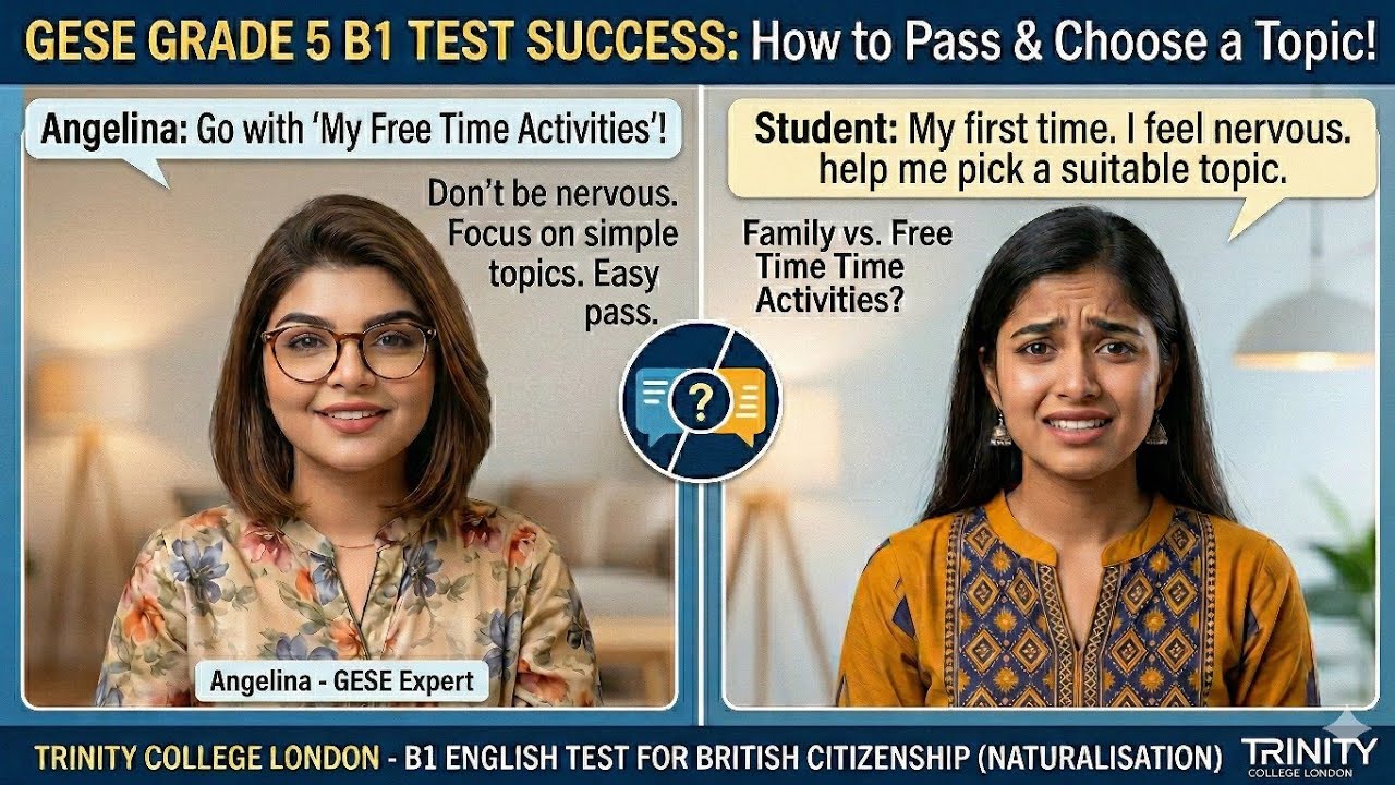 B1 English Test (GESE Grade 5) | SELT British Citizenship| Trinity College London ILR UK