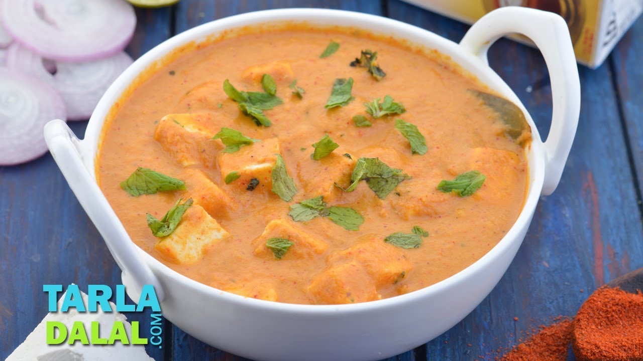 पनीर बटर मसाला | Paneer Butter Masala by Tarla Dalal