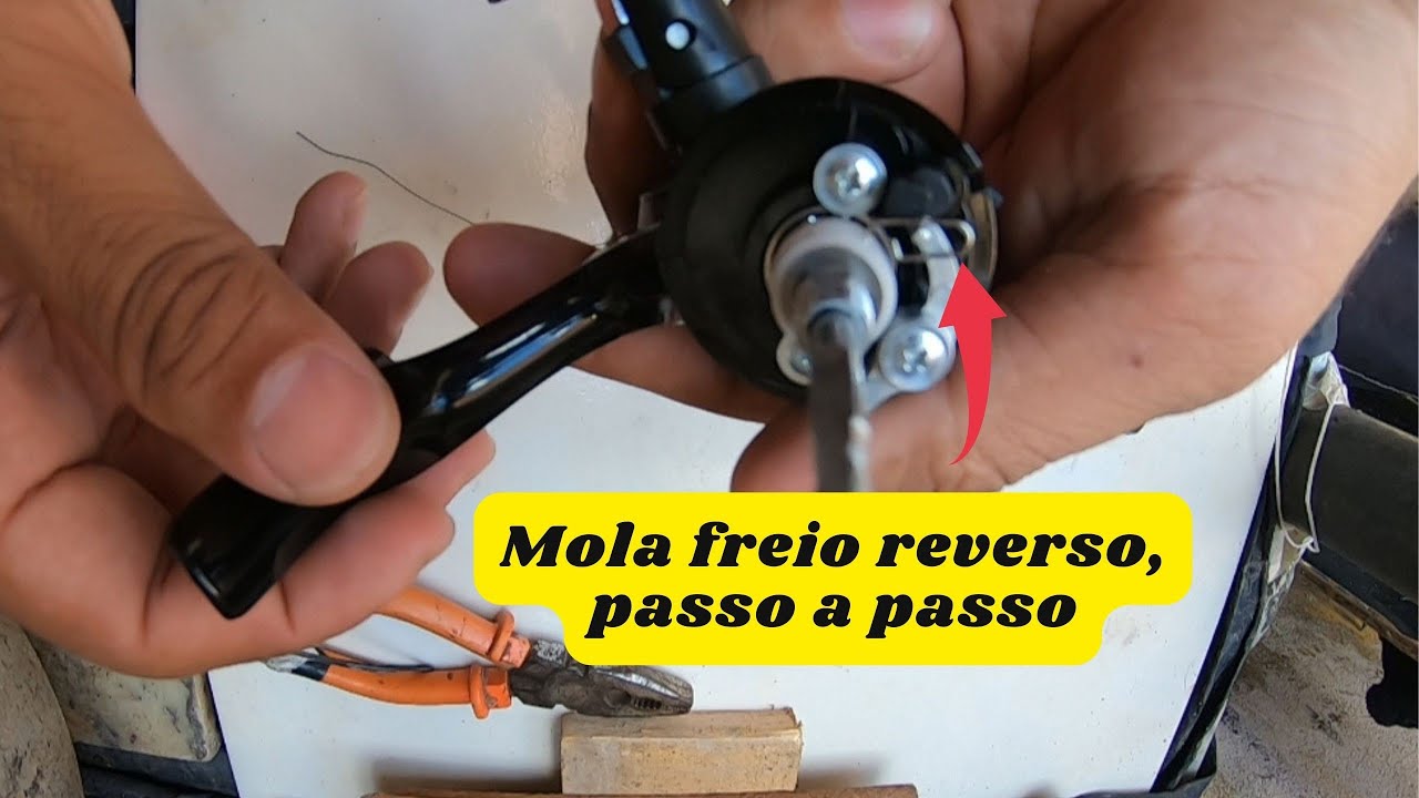 COMO FAZER MOLA DO FREIO REVERSO DO MOLINETE, PASSO A PASSO.