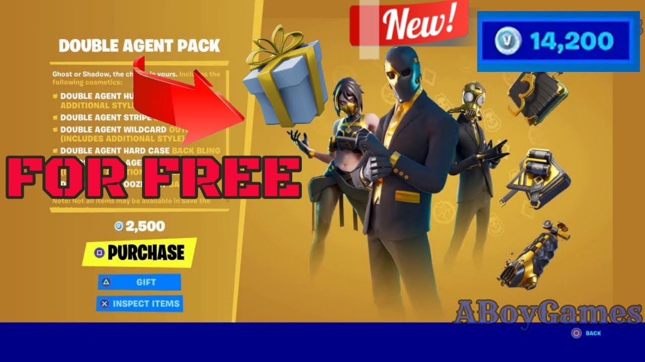 ( ENDED ) **FREE** Double Agent Pack Giveaway | FORTNITE GIFTING ITEM SHOP SKINS TO SUBSCRIBERS