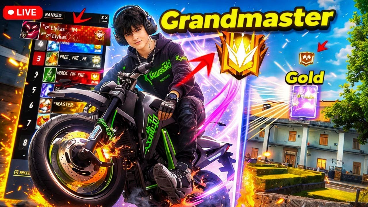 🔴 [Live] - Grandmaster Top 1 ☠️ Rank Push – Hoga kya ?