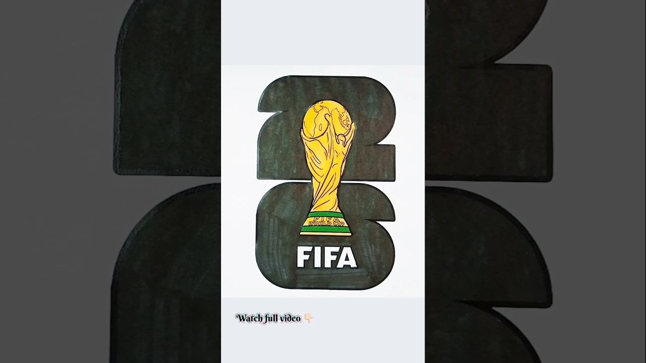 Satisfying 2026 FIFA World Cup Logo Coloring Art ⚽️🏆