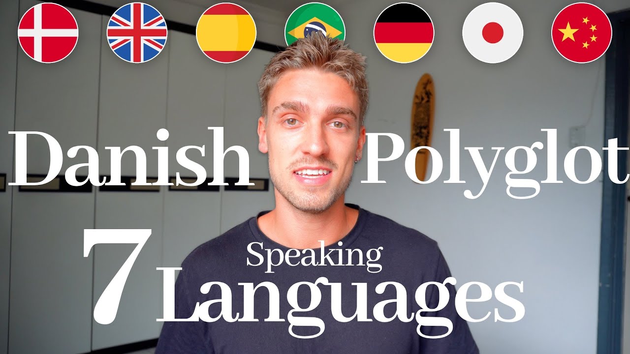 Danish Polyglot speaking in 7 Languages (with Subtitles)