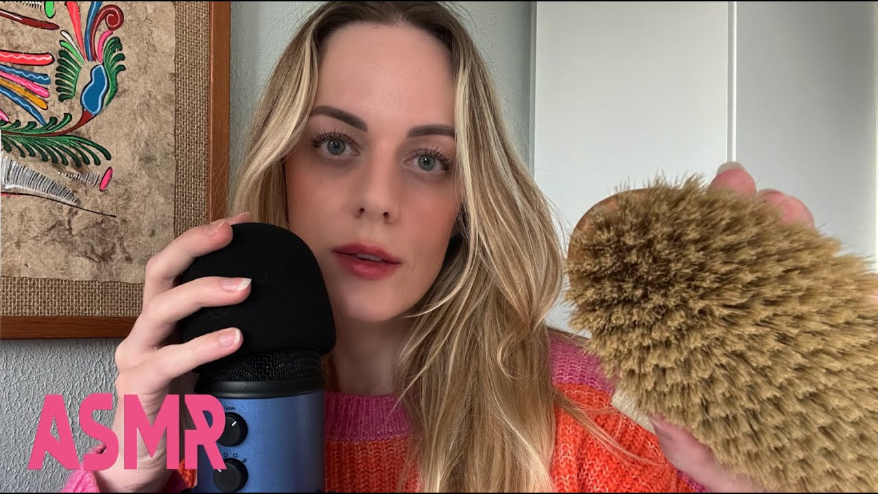 ASMR ✧ deep brain tingling mic triggers w/ mic tapping, scratching, brushing + visual triggers