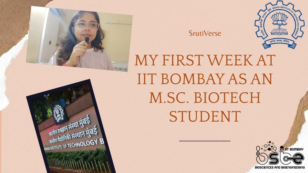 Inside IIT Bombay 🏫 My First Week as an M.Sc. Biotech Student | Campus, Hostel, Classes!