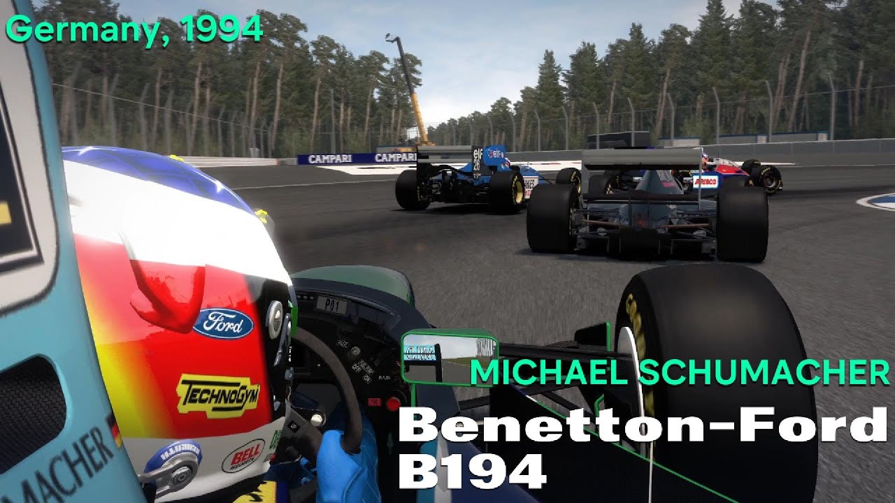F1 1994 Season Mod Michael Schumacher's Benetton-Ford B194 100% race at the Nürburgring