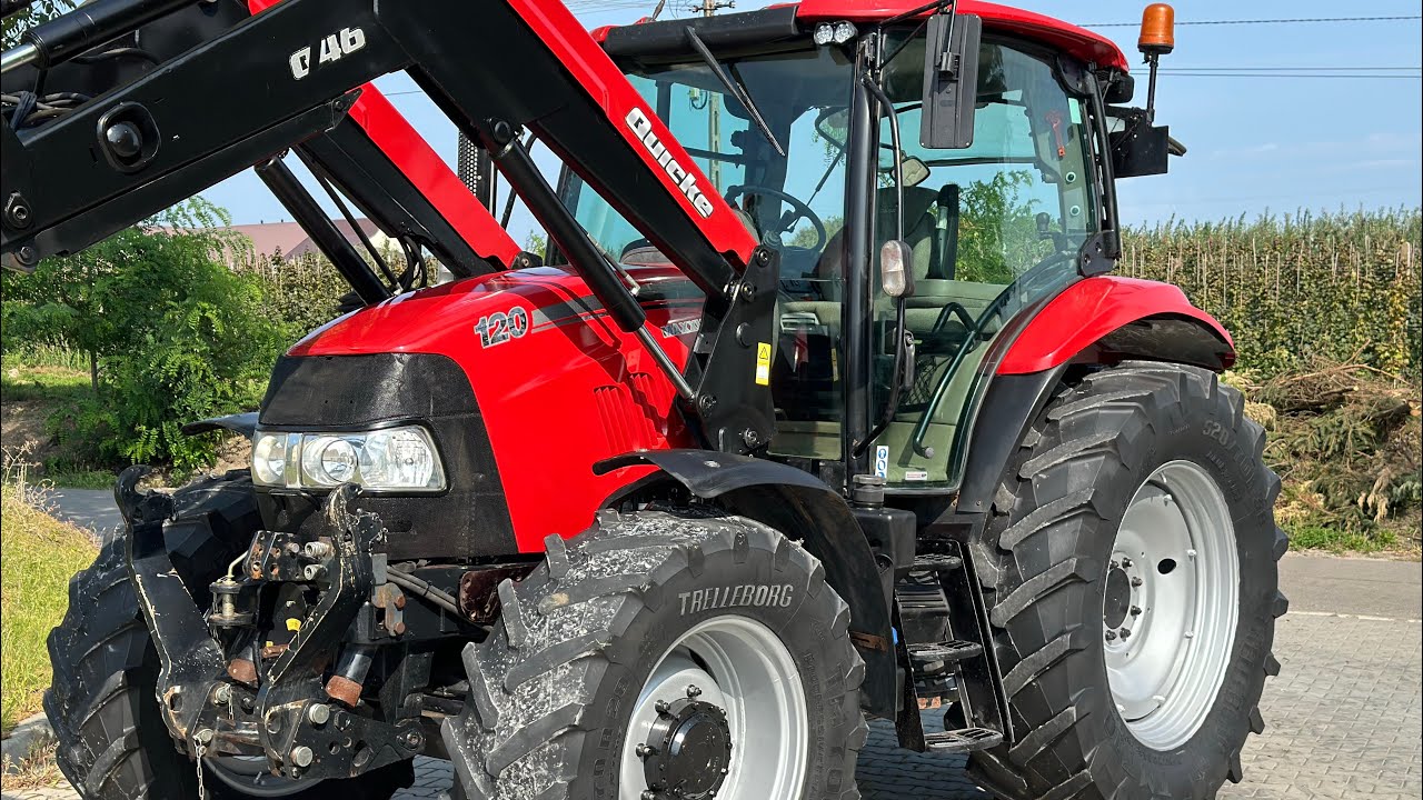 Case maxxum 120 - ciągnik rolniczy  + Ładowacz czołowy Quicke q46