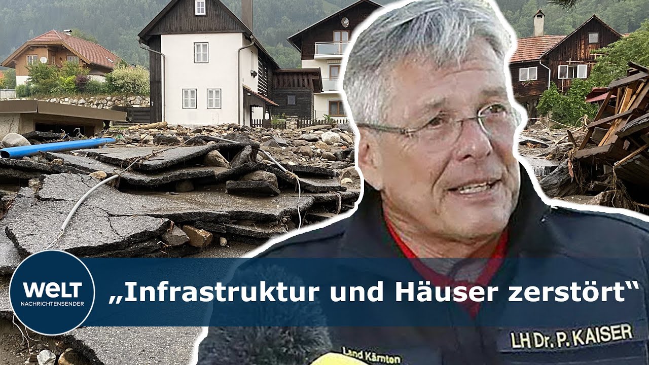 SCHWERE UNWETTER IN KÄRNTEN: Verwüstungen und Erdrutsche - ein Toter