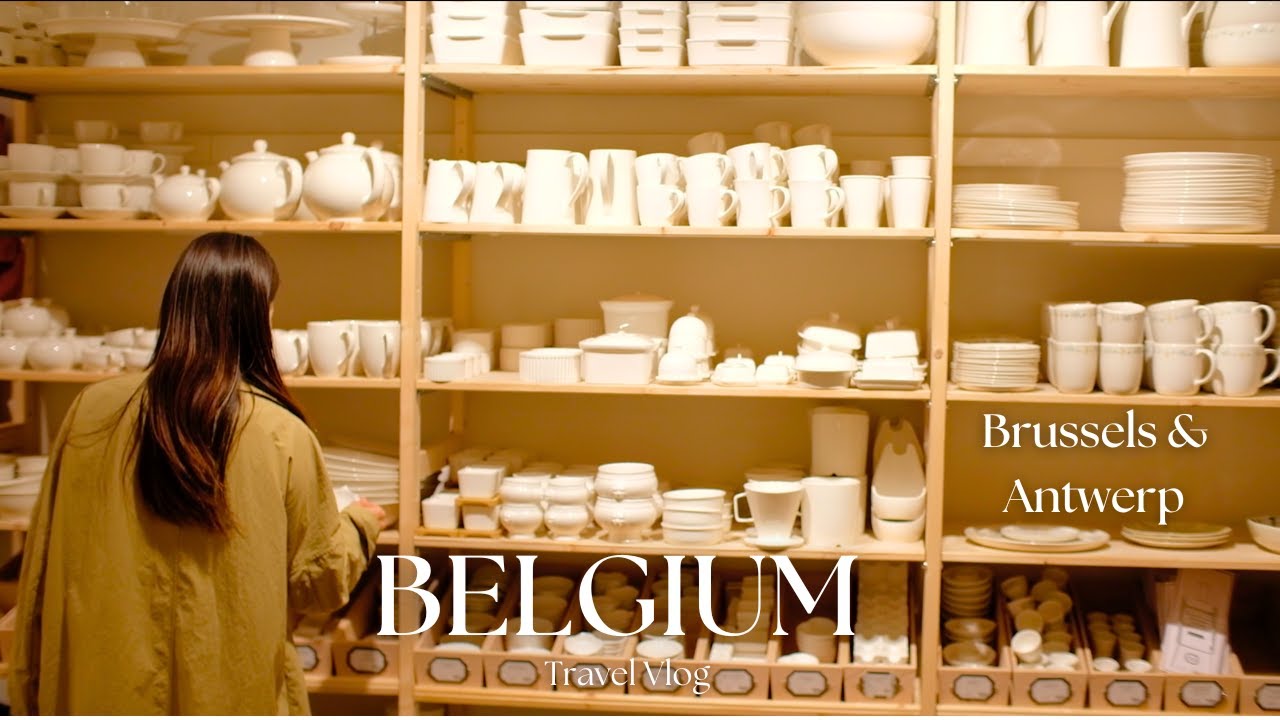 ベルギー観光街歩き🇧🇪可愛い雑貨屋さんでお買い物｜ブリュッセル＆アントワープ編｜観光地巡り｜カフェ｜グルメ｜Belgium travel vlog｜Brusseles & Antwerp