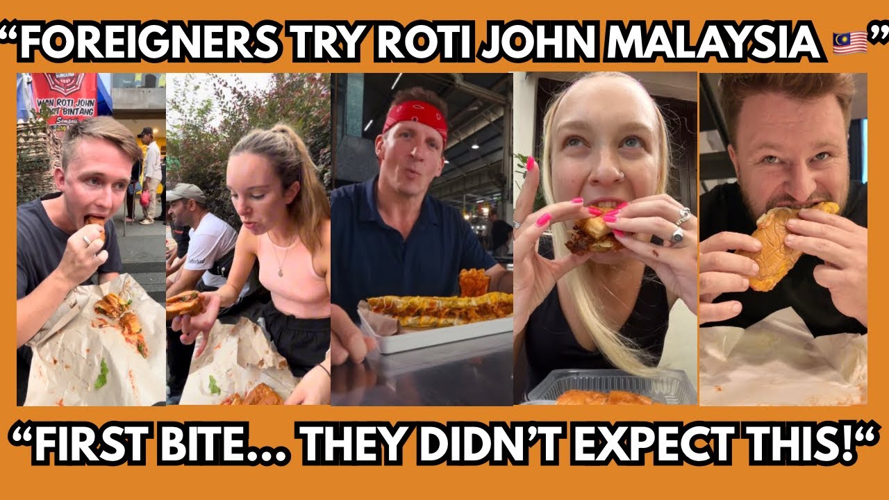 “American Tries Malaysian Roti John for the First Time… ‘This is Better Than a Sandwich!’