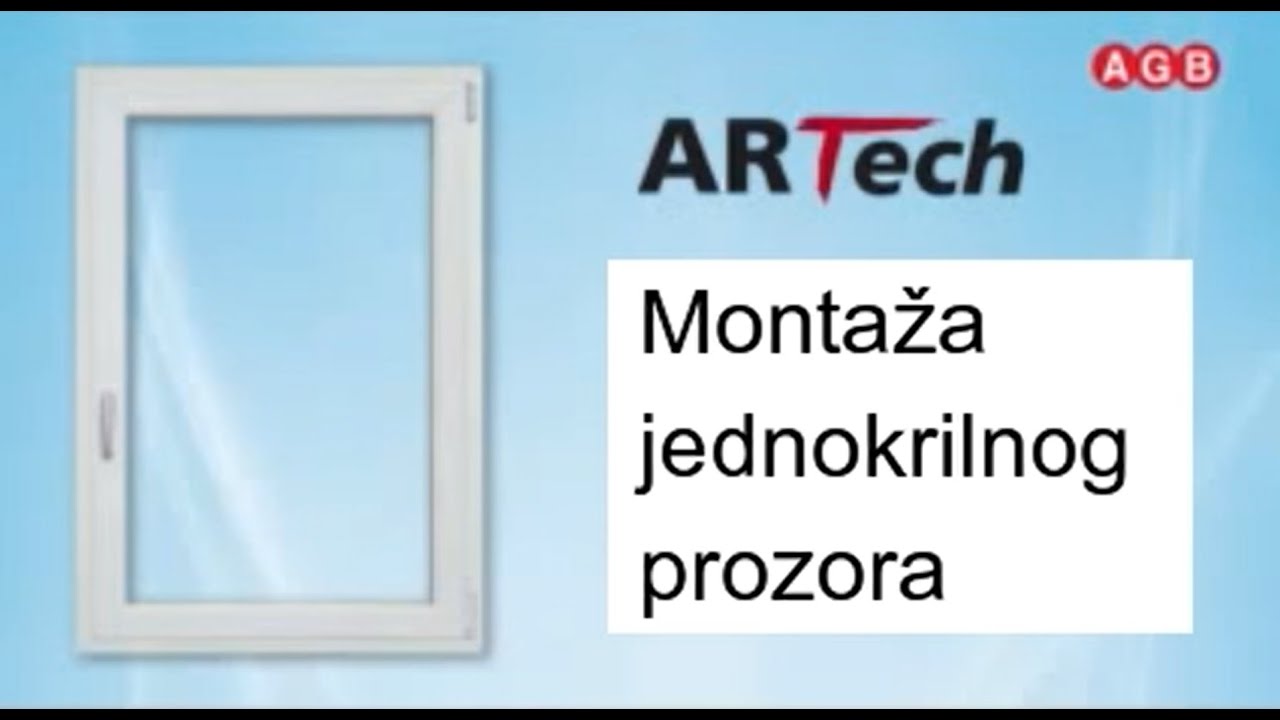 AGB montaža jednokrilni PVC prozor