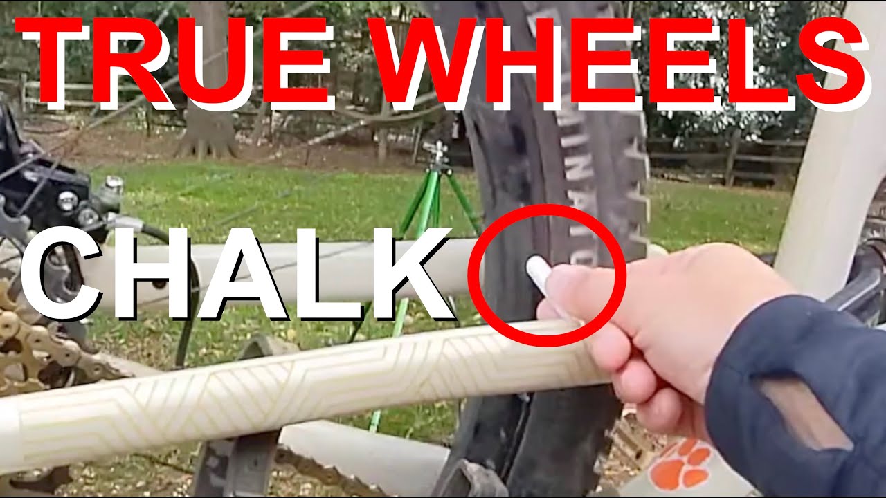 BOOM!! 👍 An easy to remember How-To-True your MTB rims with spoke tensioning and chalk