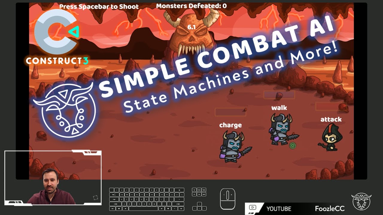 How to make a Combat AI fighting game! Construct 3 Tutorial
