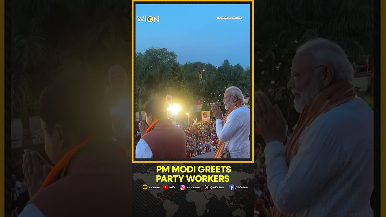 PM Modi Greets BJP Party Workers | WION Shorts