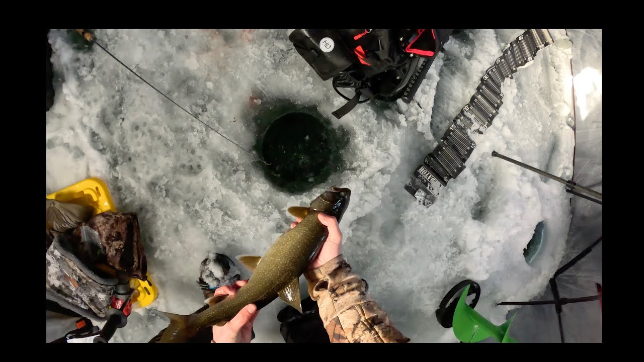 Ice Fishing the COLDEST Day of the Year | Sebago Lake Maine