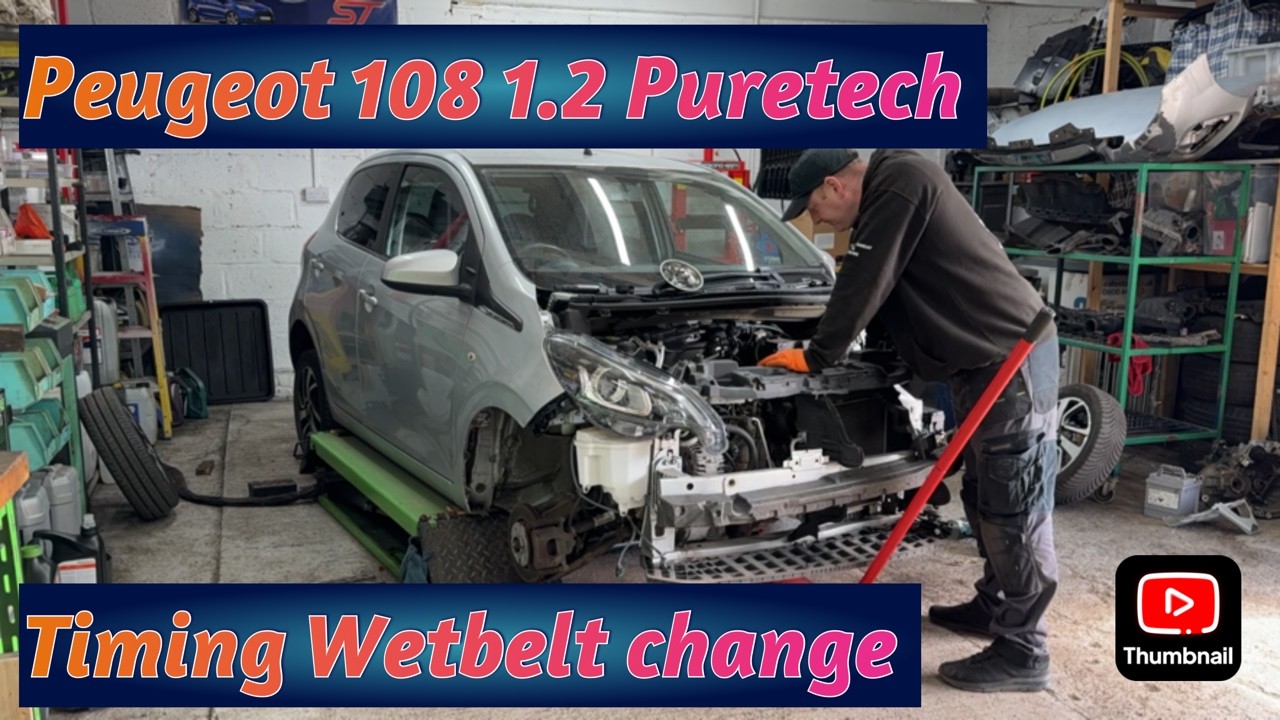 PEUGEOT 108 ALLURE 1.2 TIMING WETBELT CHANGE