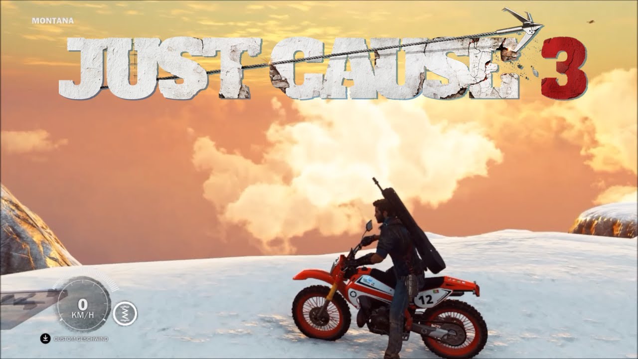 Just Cause 3 crashing over 25 vehicles off the highest mountain