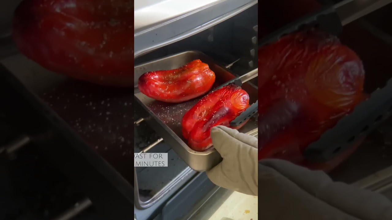 Как запечь и очистить болгарский перец для закусок, салатов, соусов и многого другого #нарастител...