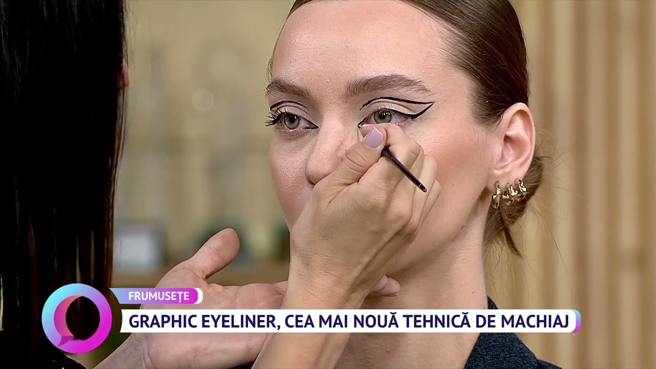 Graphic eyeliner, cea mai nouă tehnică de machiaj