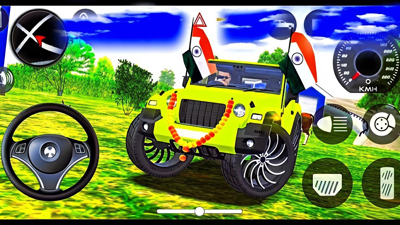 Modified Mahindra TharGames:IndiaYellow Thar (Gadi Wala Games) Car Gam...