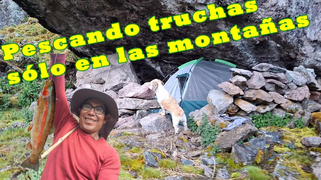 🐟Pescando truchas: Rodeado de paisajes hermosos de Cordillera⛰️
