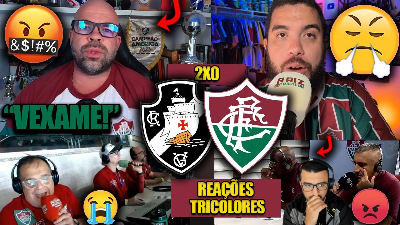 REAÇÕES do FLUMINENSE - VASCO 2X0 FLUMINENSE - BRASILEIRÃO 2025 - REACT VAMOS RIR DO FLU!